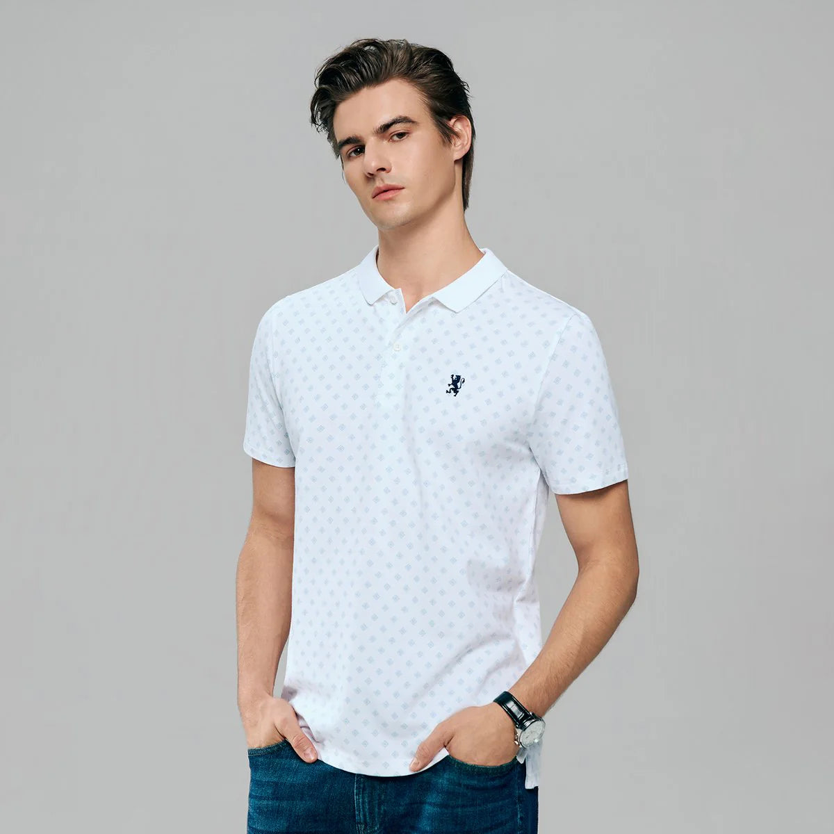 Small Napoleon All-Over-Print Polo