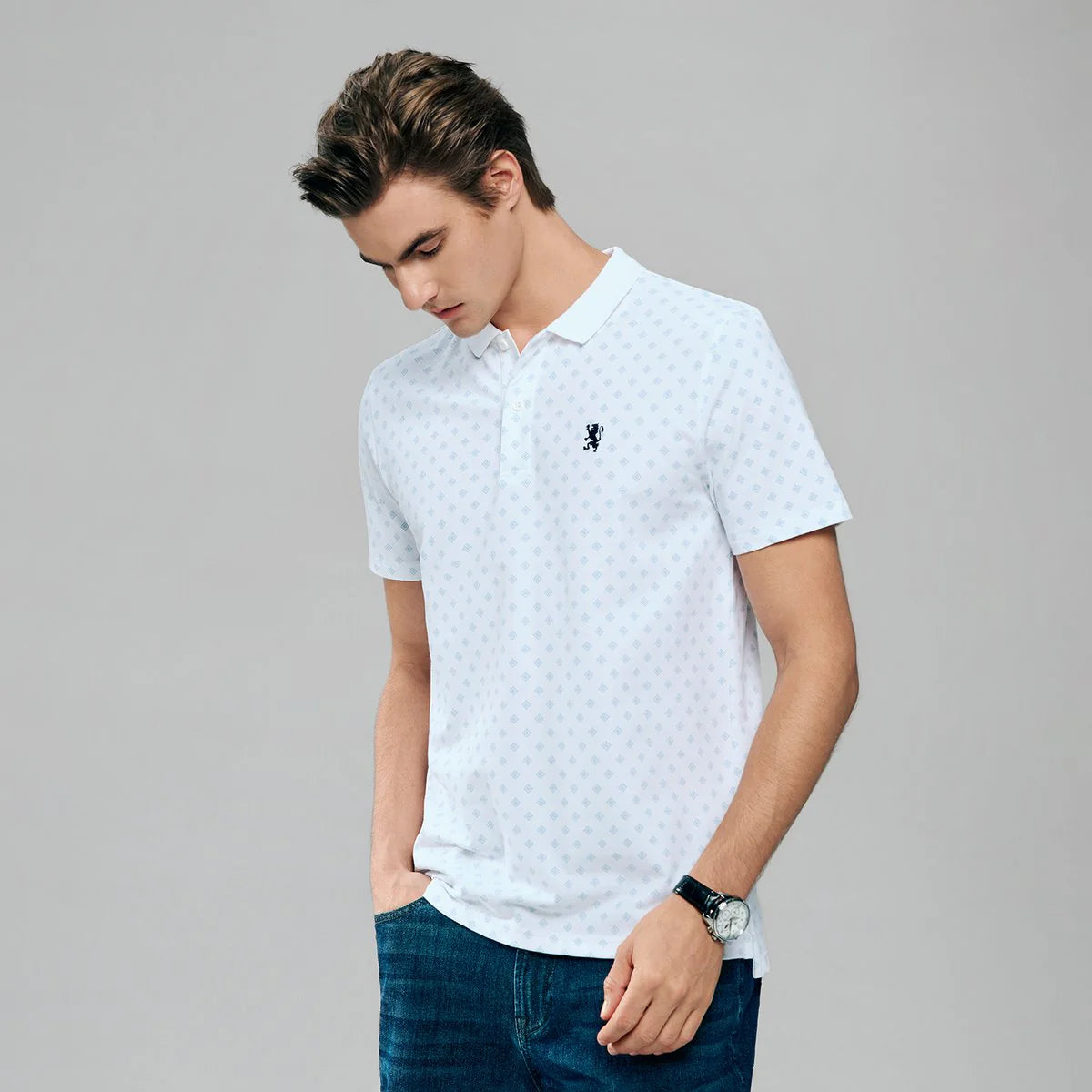 Small Napoleon All-Over-Print Polo