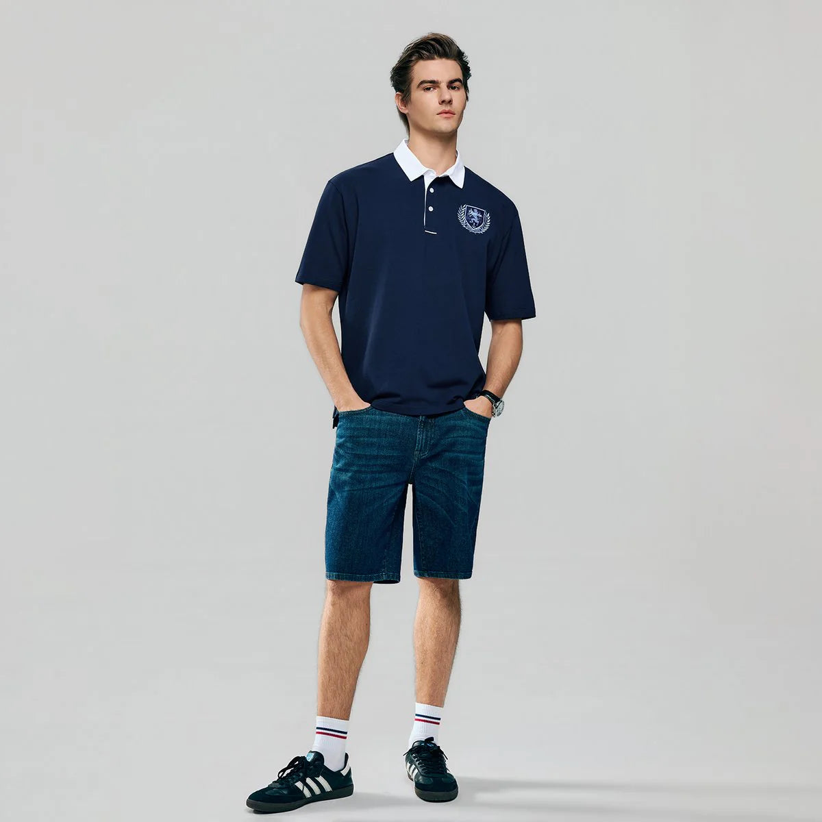 Relax Fit Bold Polo With Embroidery