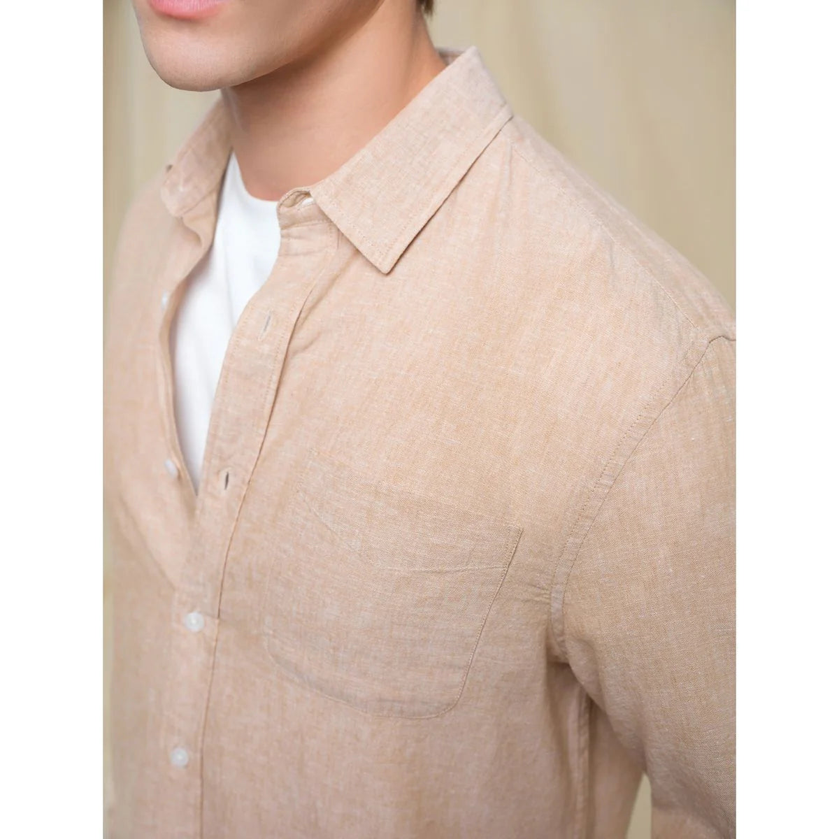 Linen Cotton Solid Shirt