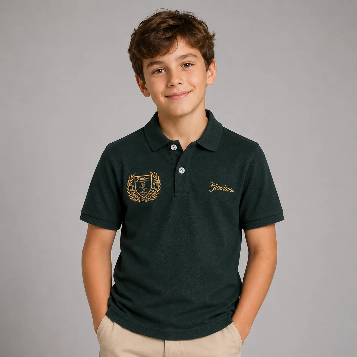 Junior Club House Embroidered Polo