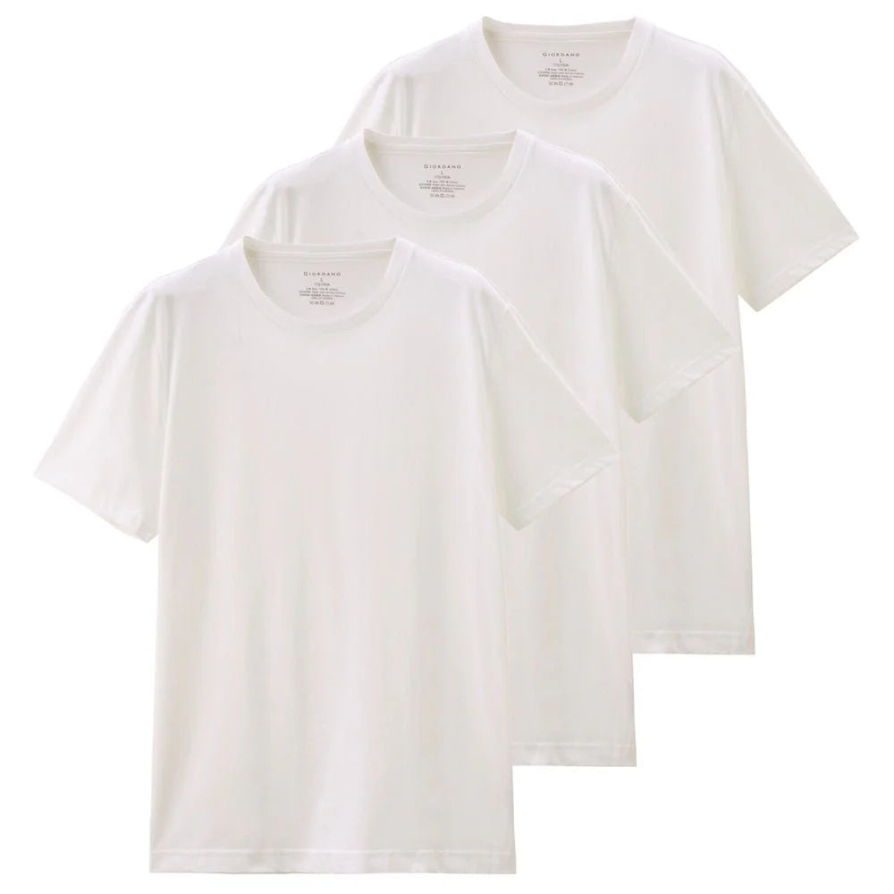 Solid Crewneck Basic Tee (3 Pack)
